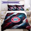 Set Lenzuola 3 Pezzi con Stampa Modello Bayern Monaco Morbido Delicato sulla Pelle Lavabile Copripiumino e Federe Set Tutte le Stagioni Camera da Letto