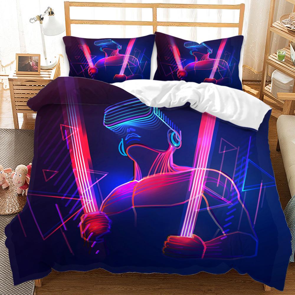 Direct Sales 3D Digital Printing Kit Gamepad Three-Piece Quilt Cover