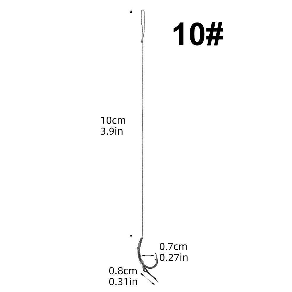 Cârlige Carp Fishing cu Spin European, Rig Alimentator Nylon, Pescuit în Apă Sărată