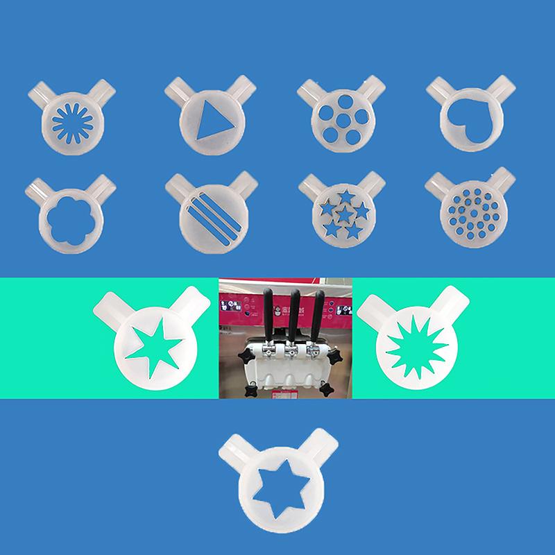 Ice Cream Shape Nozzle Lids Modelling Caps Replacement Soft Ice Cream Machines