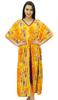 Bimba Women Mid Calf Cotton Kaftan Summer Wear Beach Coverup Green Caftan