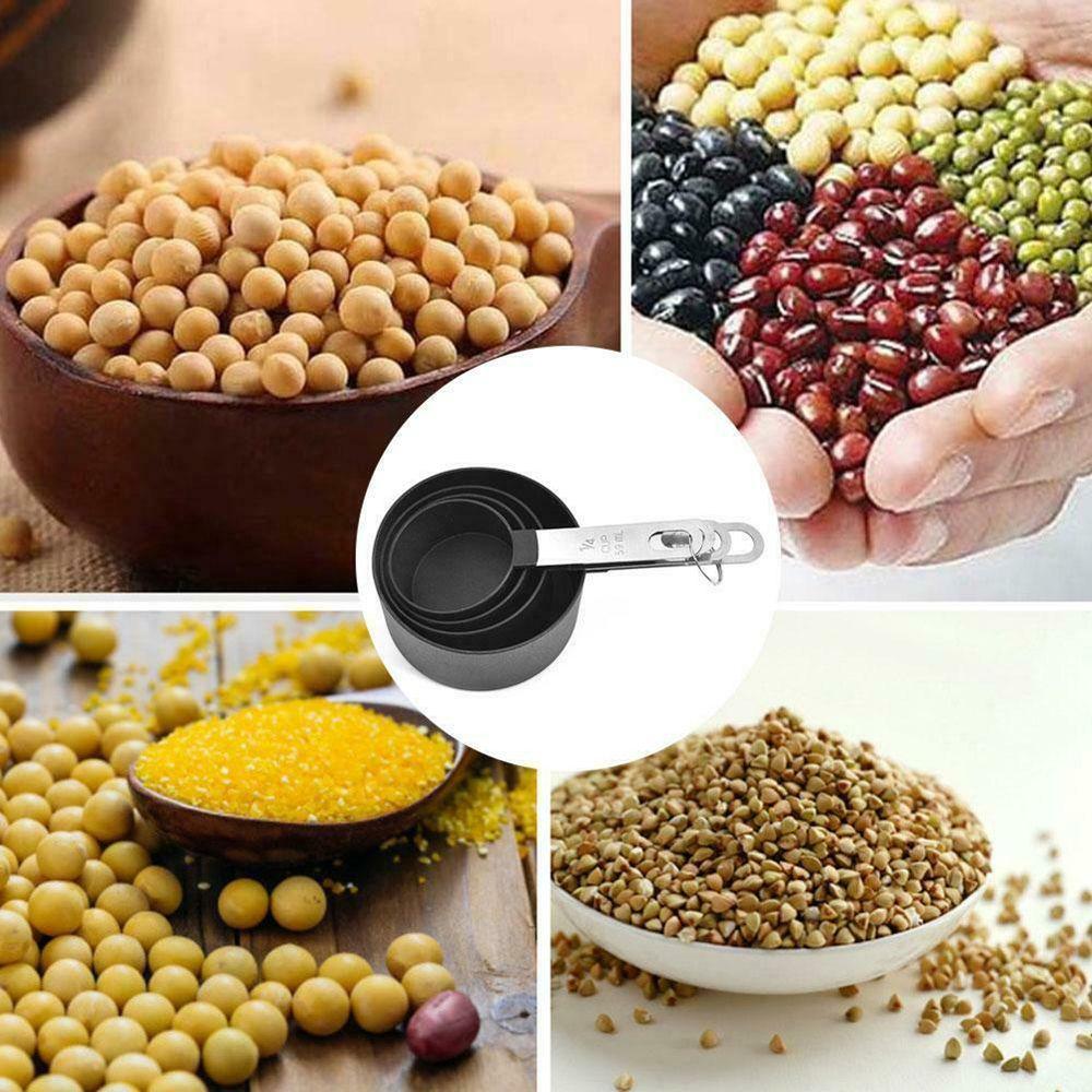 Plastic Stainless Steel With Scale Kitchen Gadgets Measuring Cups Flour Scoop Measuring Spoon