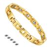 Magnetic Therapy Gold Titanium Germanium Pure Metal Special Bracelet, Women's, Lightweight, Hypoallergenic