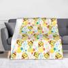 SpongeBobing Star Face Blankets Plush Awesome Soft Throw Blanket for Bedspread  Winter