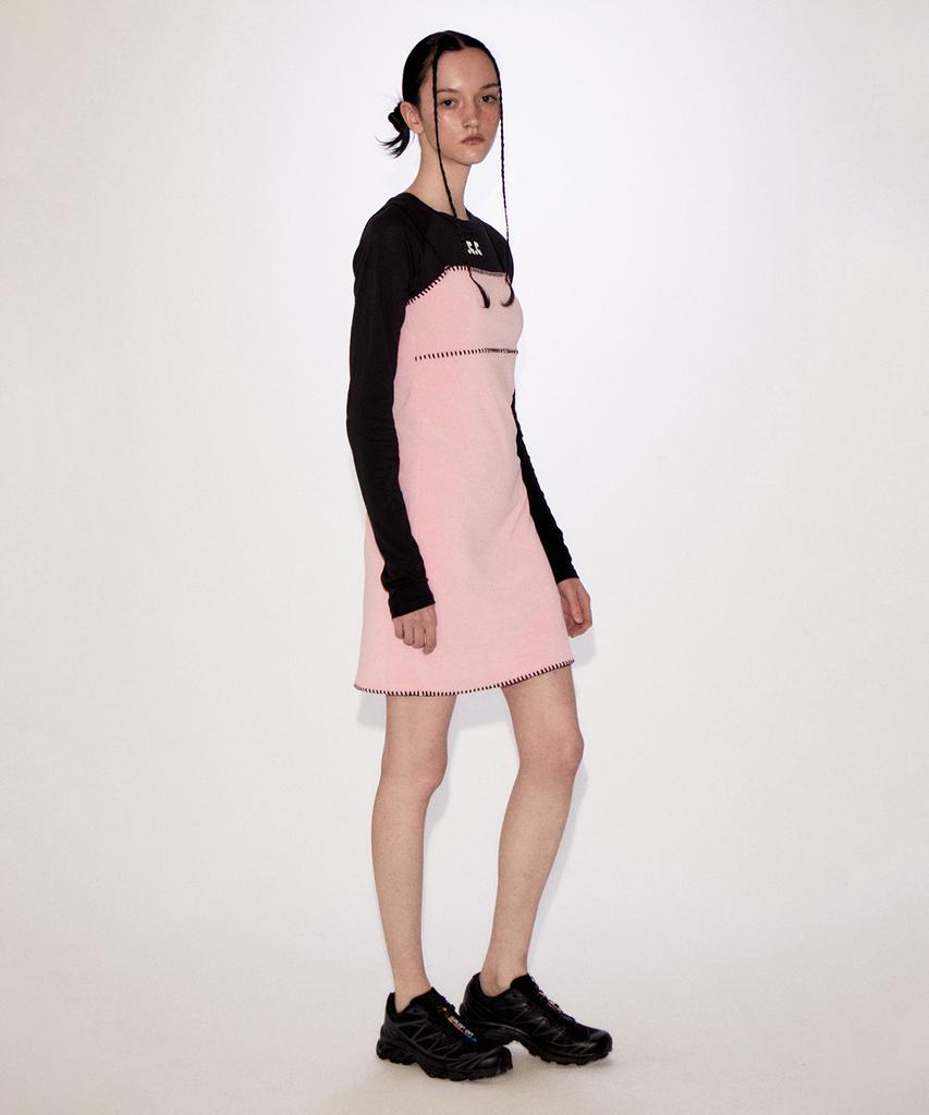 Rest And Recreation Rr Stitch Terry Mini Dress Pink