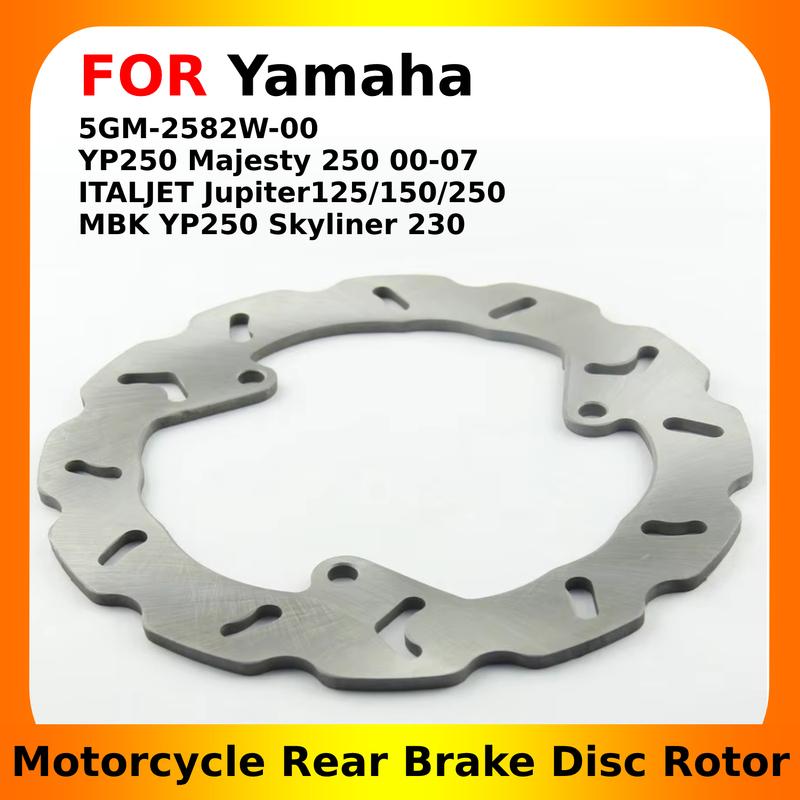 Motorcycle Rear Brake Disc Rotor For Yamaha YP250 Majesty 250 5GM-2582W-00 For ITALJET Jupiter125/150/250 MBK YP250 Skyliner 230