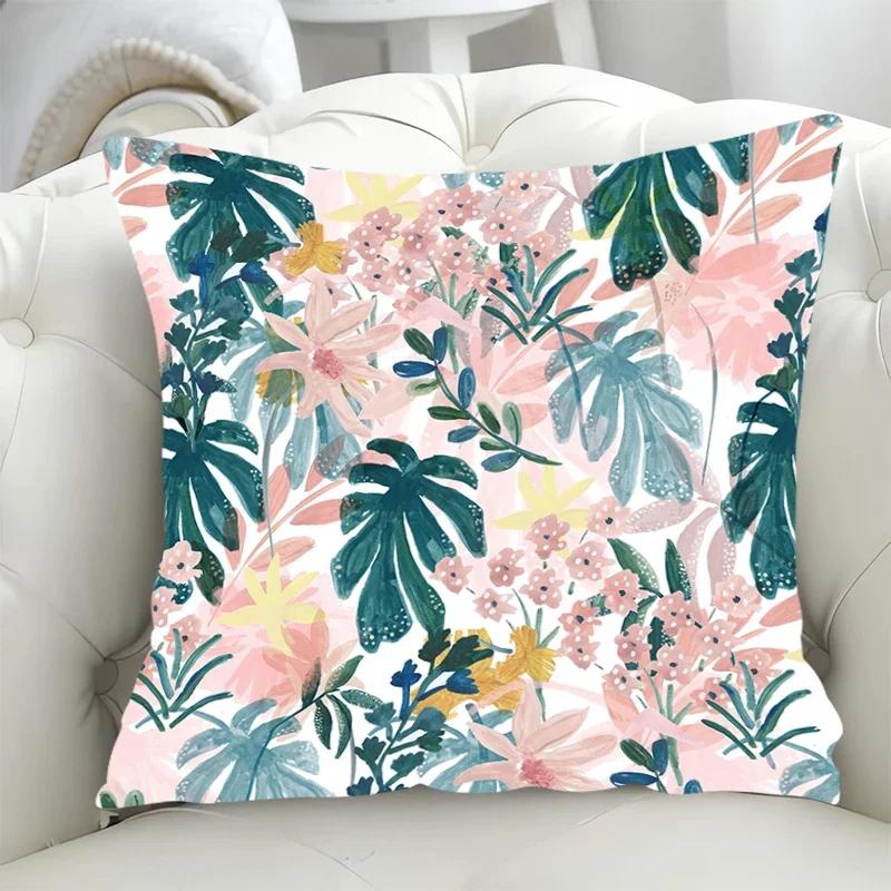 Federe Decorative per Cuscini Foglia Verde Copricuscino per Sedia x Federa Decorazione Autunnale Cuscini Abbraccio Corpo Divano
