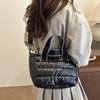 Grote Capaciteit Lichtgewicht Ruimte Schoudertas Ruimte Katoen Winter Gewatteerde Crossbody Tas voor Vrouwen