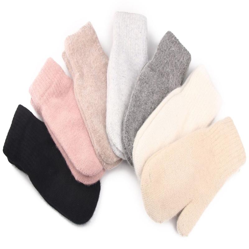 Herbst Winter Neu Kaninchenhaar Doppelschicht Handschuhe Junge Mädchen Plus Samt Studenten Magie Warm Touchscreen Im Herbst Handschuh 1Paar