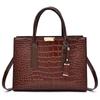 Nieuwe damestas stijl mode krokodillenpatroon draagbare schoudertas in reliëf grote capaciteit messenger bag
