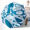 Parapluie Ouverture/Fermeture Automatique Motif Doraemon, Cadre en Fer Robuste, Design Pliable Portable, Voyage, Usage Quotidien 174