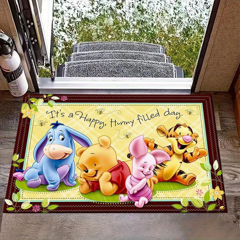 1 Stück Winnie Puuh Muster Teppich Läufer Rutschfester Teppich Handwaschbar Fußmatte Geeignet für Wohnzimmer Schlafzimmer Heimdekoration Raumdekoration