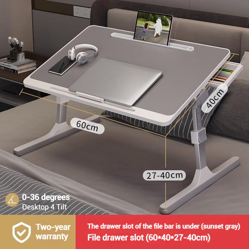 Study Work Multi-purpose Portable Lazy Table Liftable Multifunctional Folding Table Anti-Slip Laptop Bed Desk