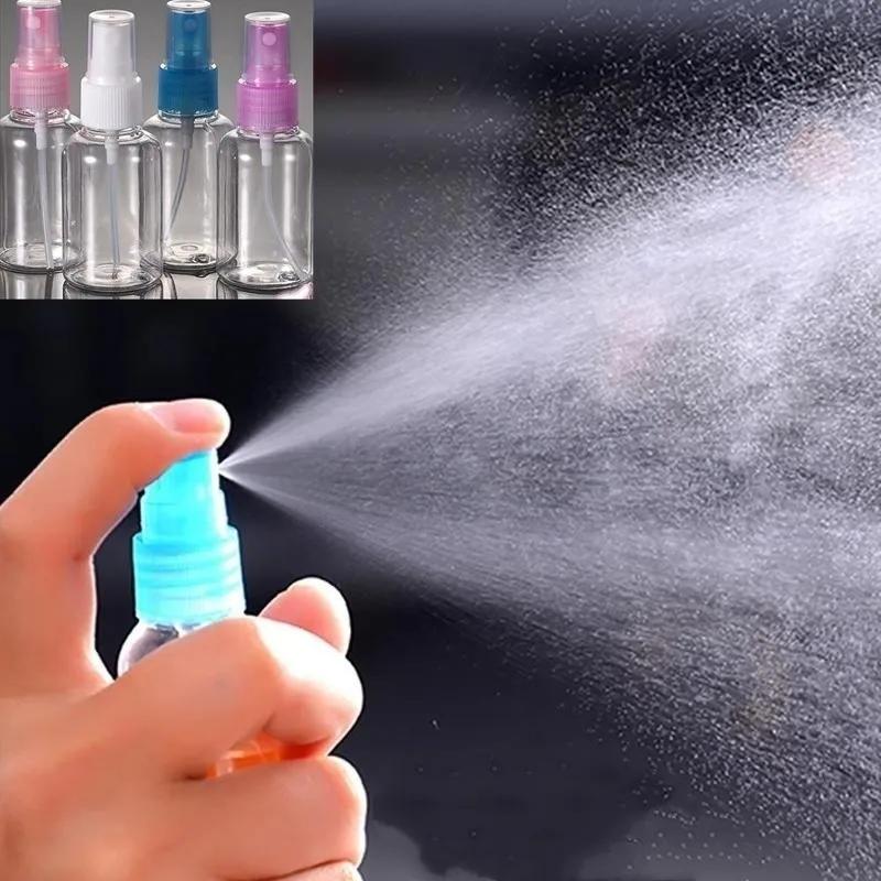 5PCS 50/30/20/10ml Small Empty Plastic Transparent Spray Bottles for Makeup Skin Care Perfume Refillable Portable Split Bottle