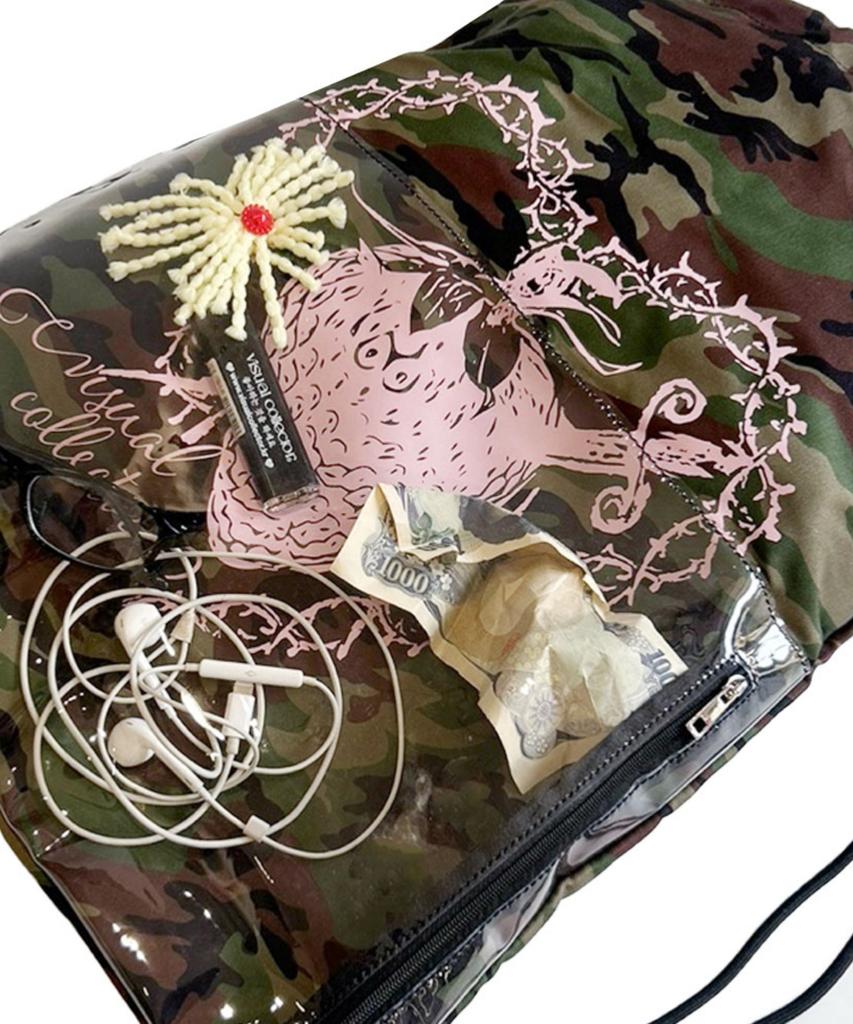 Visual Collector Pvc Pocket Artwork Gym Bag [Camo]