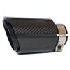 Muffler de Escapamento Universal Creadgey Sistema de Escape Reto Para AK Pontas de Escapamento de Aço Inoxidável Preto Fibra de Carbono Acessórios para Carro