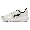 LiNing Chaussures de Running Dynamiques Confortables Polyvalentes Respirantes Durables Antidérapantes Tige Basse Femme sneaker Blanc Noir ARST046-3