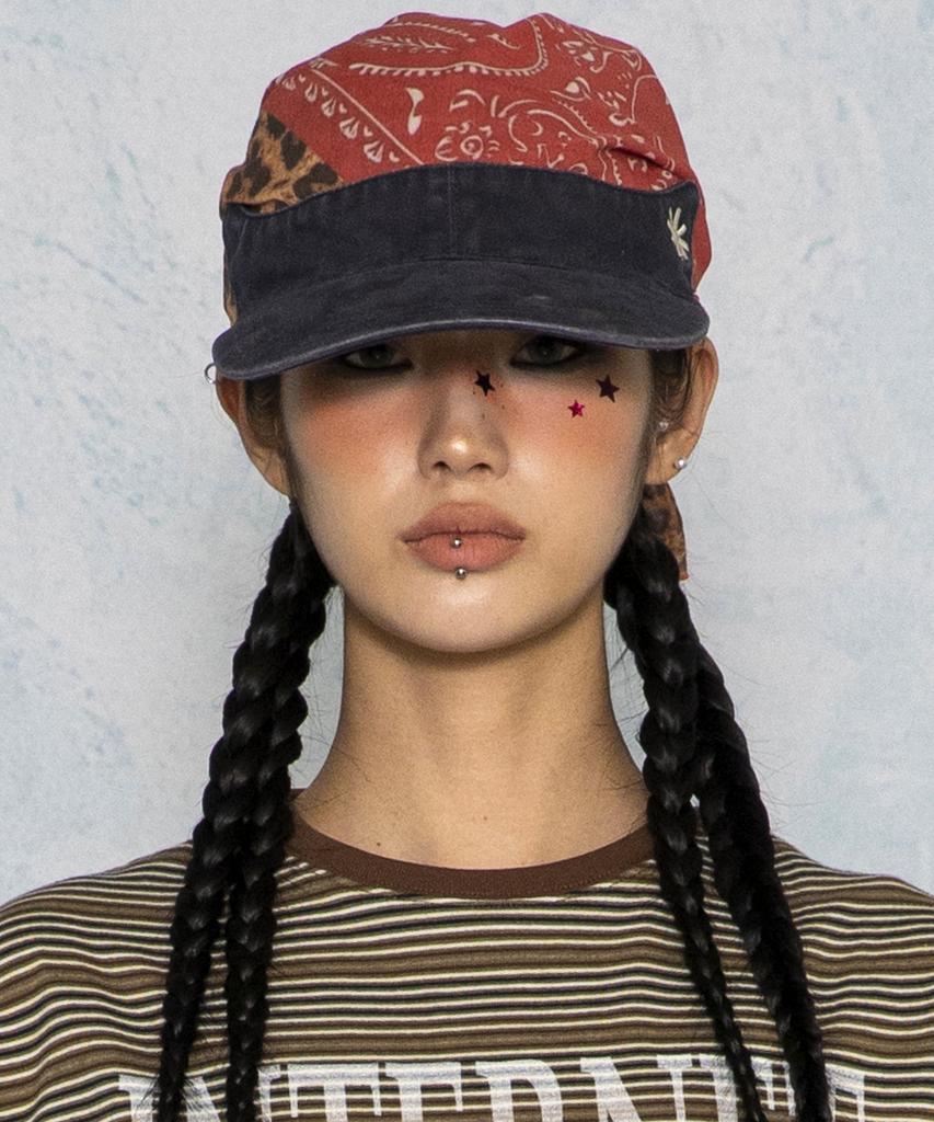 GLACK Gc079 Floppy Cotton Bandana Cap (Leopard)