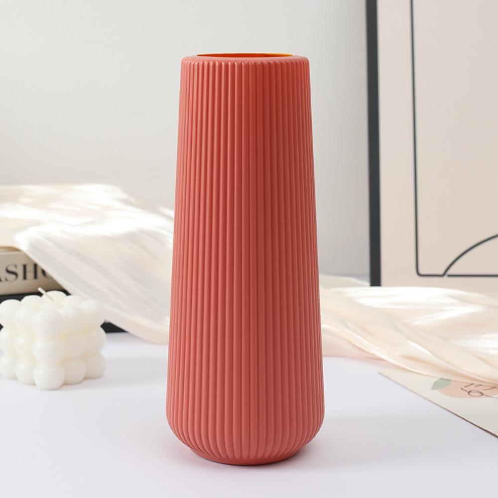 Plastikowy wazon na kwiaty Modny styl nordycki Imitacja ceramicznej doniczki na kwiaty Nowoczesny antypoślizgowy układ kwiatów w salonie