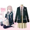 Anime High School Uniform rekrutiert anronpa Nanami ChiaKi Cosplay Kostüm, Langarmjacke, kurzer Rock, Loli-Rock