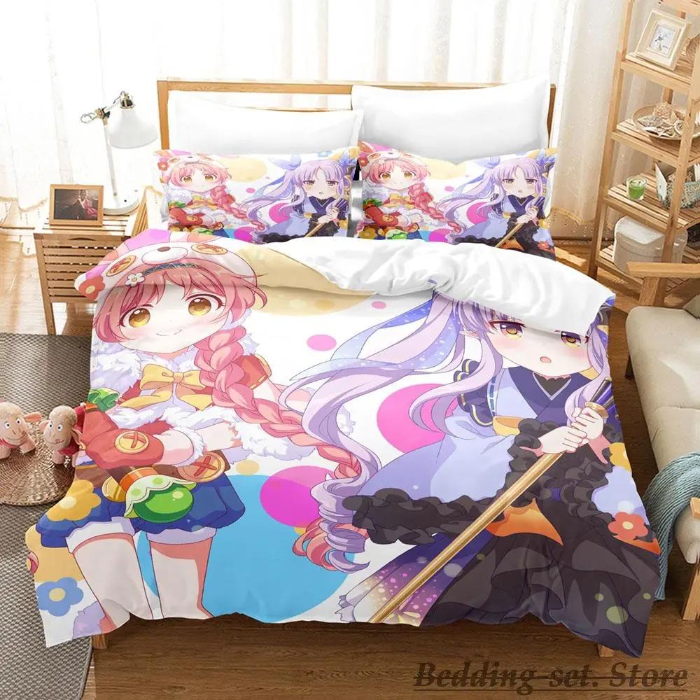 Princess Connect ReDive Anime Bedding Set Single Twin Full Queen King Size Duvet Cover for Adult Kid Bedroom