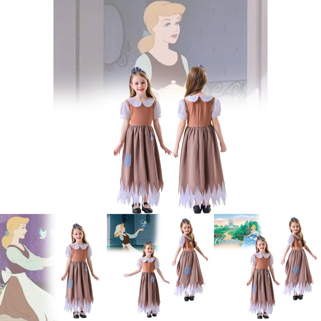 Enchanting Girls Costume Dress Featuring And Snow White Cosplay Style For Halloween And Festivals