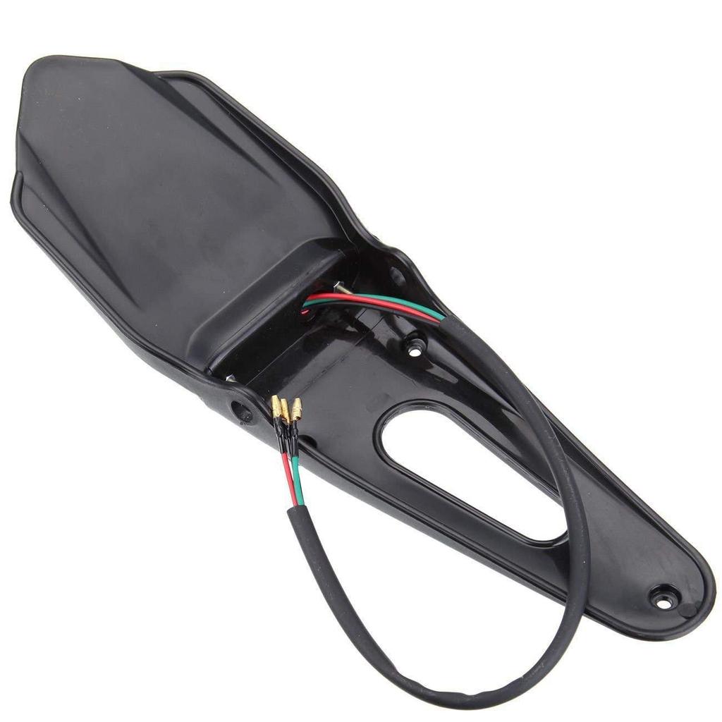Karun Motorcycle LED Enduro Tail Lamp with Red Lens License Plate Light Universal