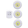 3w Super Bright Cob Under Cabinet Light Led Wireless Remote Control Dimmable Wardrobe Night Lamp Home Bedroom Closet Kitchen