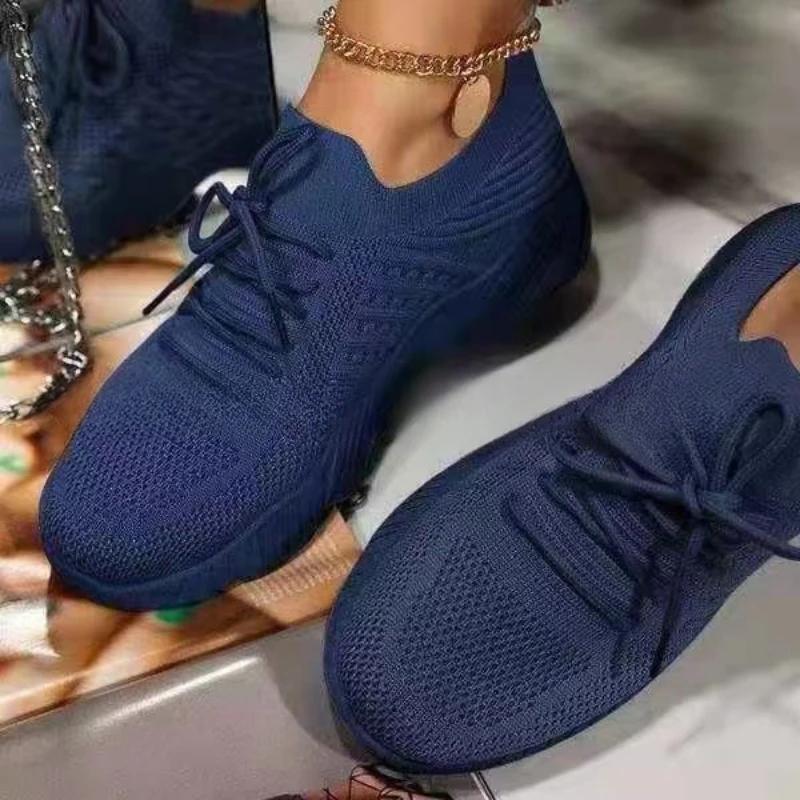 Damesko Pustende Fritidssko Damesokker Sko Snøring Damesko Damer Vår Vulkanisert Løping Zapatillas De Mujer