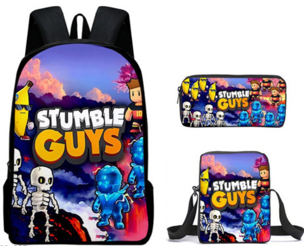 My Singing Monsters Cartoon Backpack Set With Breathable Oxford Fabric For School Kids