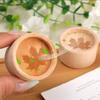 Slowly Volatile Expanded Fragrant Wood Maple Leaf Pattern Wooden Essential Oil Diffuser Aromatherapy Inhaler Desktop Ornament