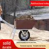 Heavy-Duty Dual-Wheel Wheelbarrow for Construction, Agriculture, and Gardening