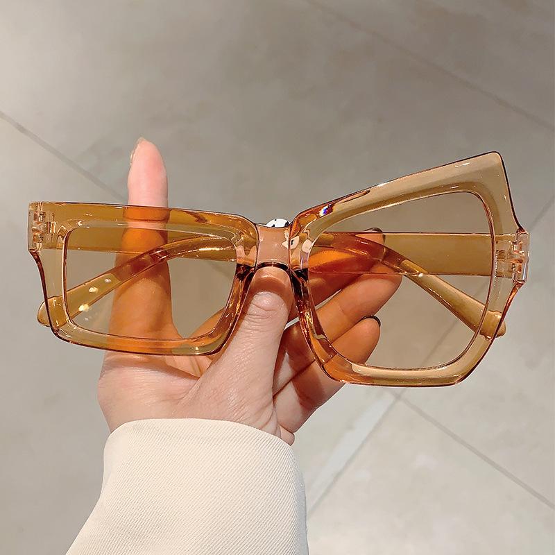 Vintage Luxury Designer Funny Irregular Eyebrows Sunglasses Trend Punk Big Frame Shades For Women Men