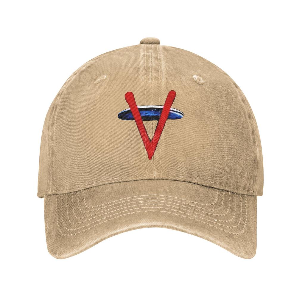 V TV Series The Visitors Insignia Symbol Baseball Cap Retro Distressed Washed Aliens Sun Cap Unisex Outdoor Running Gift Hats