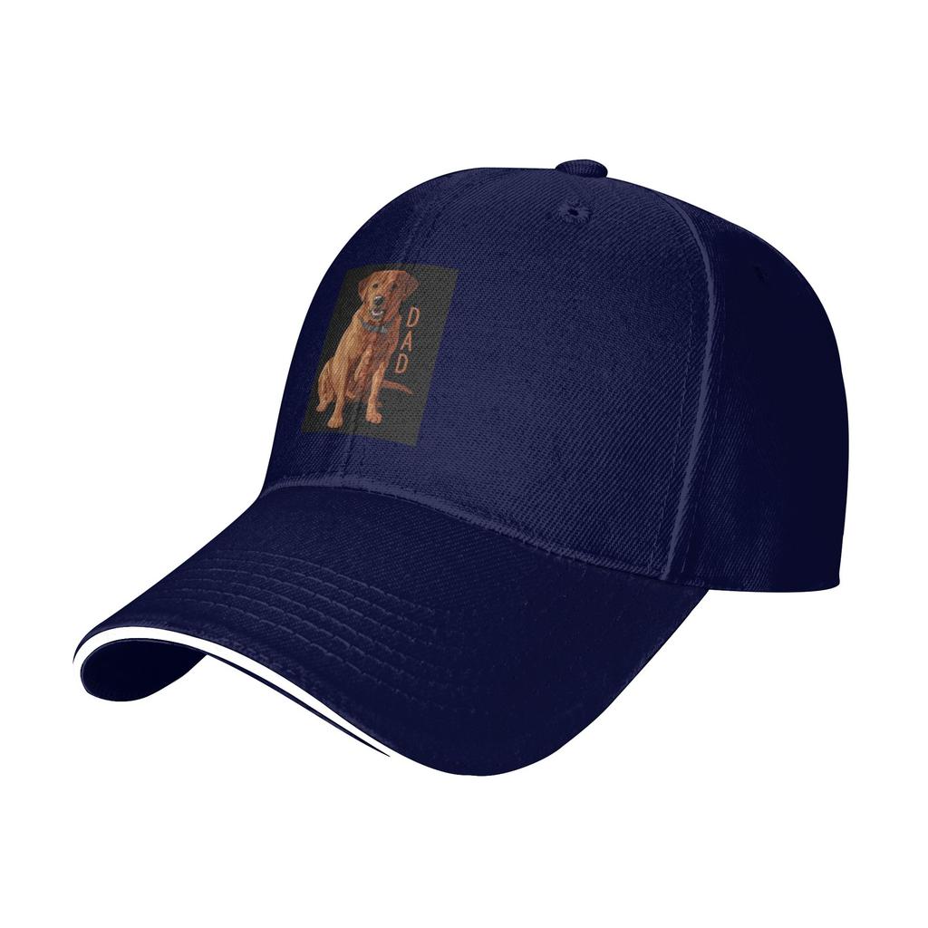 Lab Dad Fox Red Labrador Retriever Dog Cap Baseball Caps Adjustable Hat Hip Hop Summer Unisex Baseball Hats Customizable