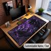 Skull Gothic Theme Custom Mouse Pad Personalized With Name Text Customized Desk Mat For Office Home Decor