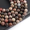 Isoaltion Beads Natural Stone Indian Fossil Wood Round Beads For Jewelry Making DIY Necklace Earrings Bracelet Accessory