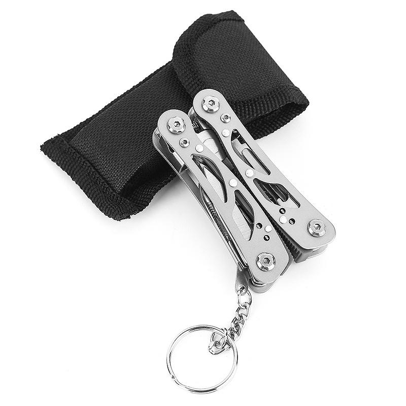 Alicates multiherramienta Cuchillo combinado para exteriores Alicates Acero inoxidable Plegable Portátil Multiusos Herramientas de alicates para camping y supervivencia