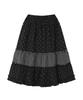 Baup Vintage Frill Skirt [Black Dots]