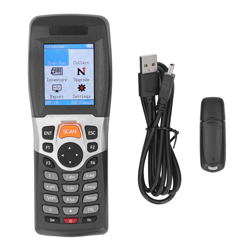 Bar Inventory Scanner Wireless Barcode Scanner 1D 2.4GHZ 2.2 Inch Color Screen Portable Inventory Scanner