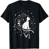 Himmelsk Katt, Nymåne, Stjärnbild, Astrologi T-shirt
