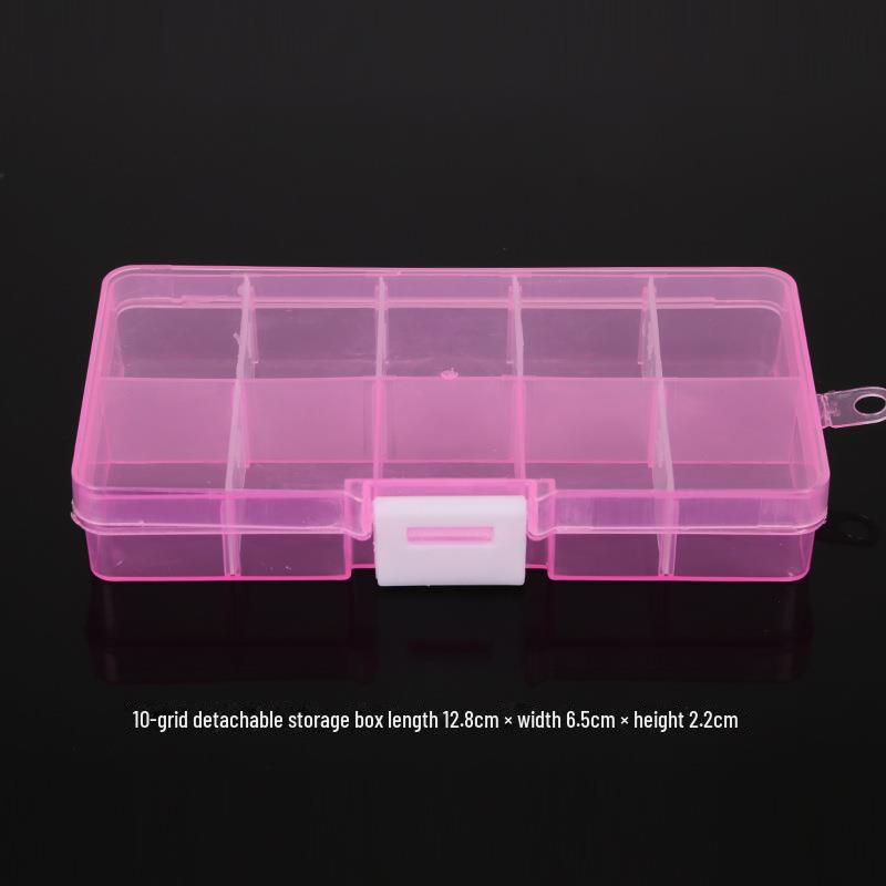Multifunctional Clear Plastic Storage Box for Jewelry and Accessories