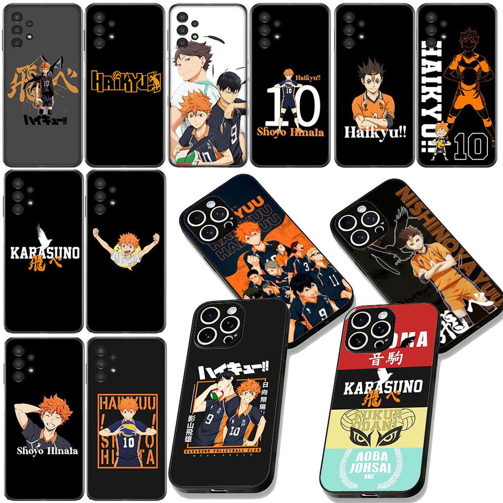 Haikyuu Shoyo Hinata Karasuno Handyhülle für Samsung Galaxy A06 A05 A14 A50 A51 A52 A12 A13 A23 A70 A07 A25 A26 A72 A56 Hülle