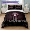 Kenworth Print 3Pcs Bedding Set Duvet Cover With Two Pillowcases Soft Bed Linen For Household Bedroom