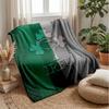 Couverture Polaire Flottée Rugby Irlande Couverture Chaude et Douillette Pour Canapé Lit Voyage Utilisation Toutes Saisons