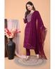 Set Kurta Pant Dupatta da Designer da Festa Donna Indiano Bollywood Top Tunica Kurti Abito Salwar