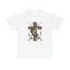Fischen Kreuz Grafik T-Shirt Unisex Schweres Baumwoll-T-Shirt