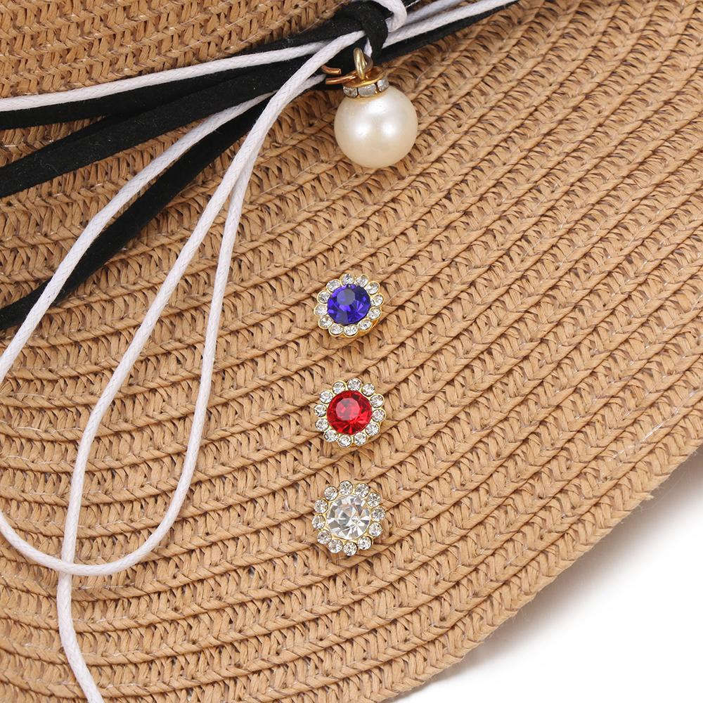 Apparel Sewing Sparkling Flower-shaped Buttons Clothes Decoration Rhinestone Crystal Glass Stone