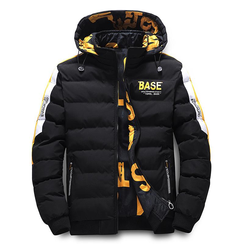 Winter Cotton Jacket Men Thickened Coat Cold-Proof Double-Sided Wear Korean Style Trendy Brand Cotton Jacket Men Plus Size Cotton Padded Jacket