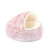 Cat Nest Bed Fuzzy Covered Cat Cave Bed Warm Fluffy Pet Bed with Anti-Slip Bottom Puppy Calming Bed for Small Dogs Cats